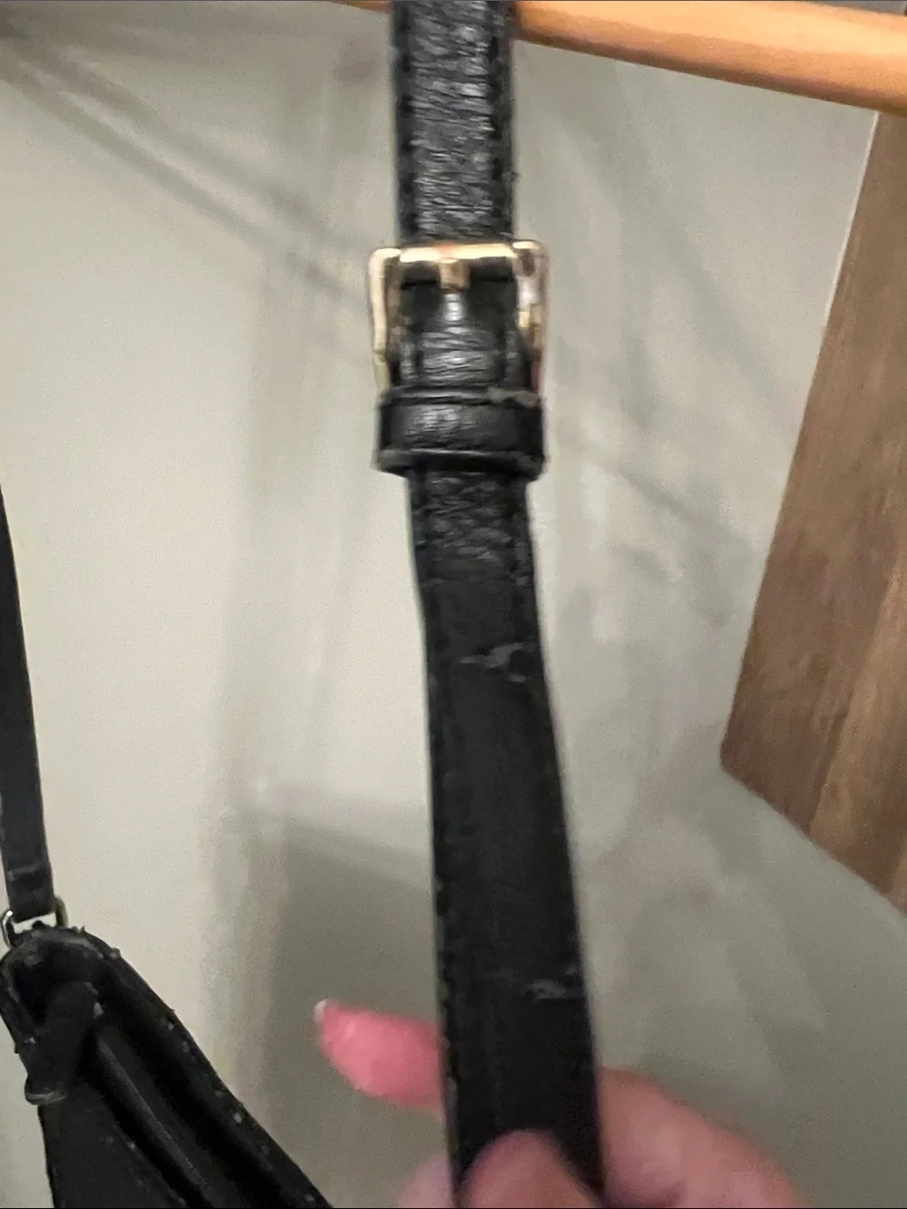 Black Fringe Crossbody Bag with Adjustable Strap